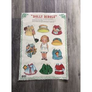 Dolly Dingle Paper Dolls New Uncut Sheet in Sealed Plastic Sleeve - 1981 Vintage